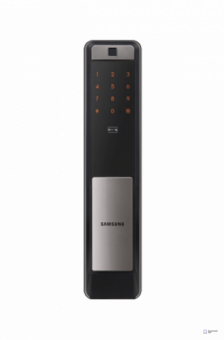 фото Врезной электронный дверной замок Samsung SHP-DP609 Silver с отпечатком пальца от магазина Batman Store